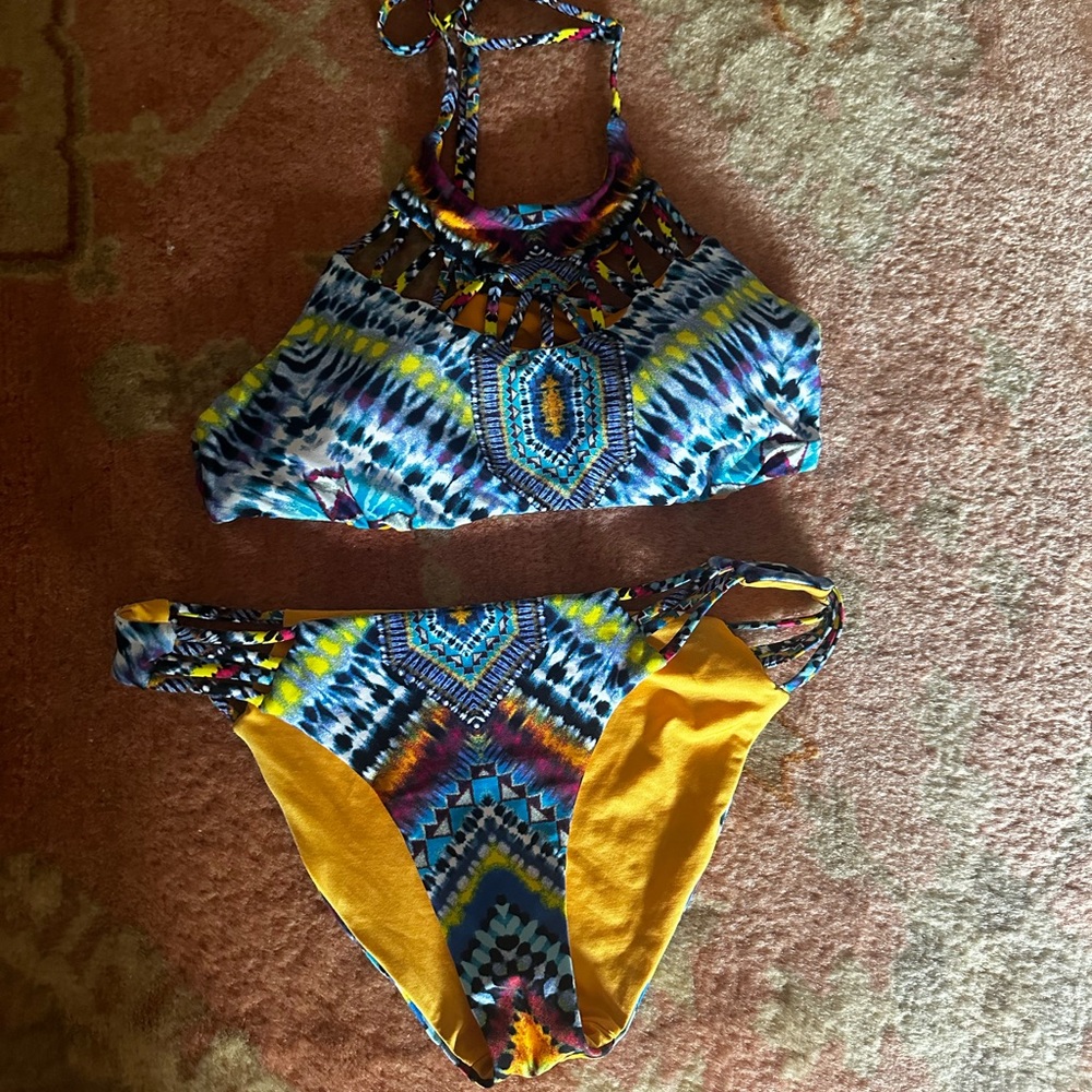 Red Carter swim suit